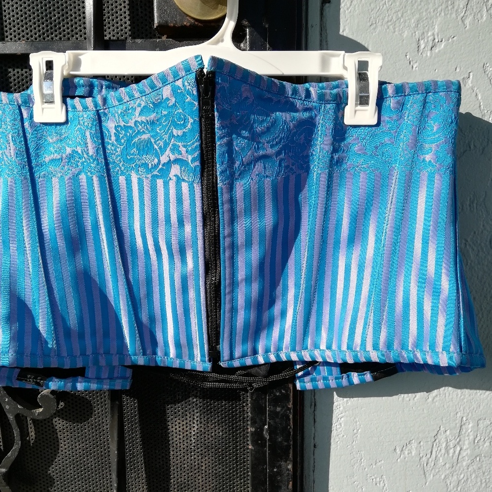 *Steel Boned* Corset Victorian Print Underbust